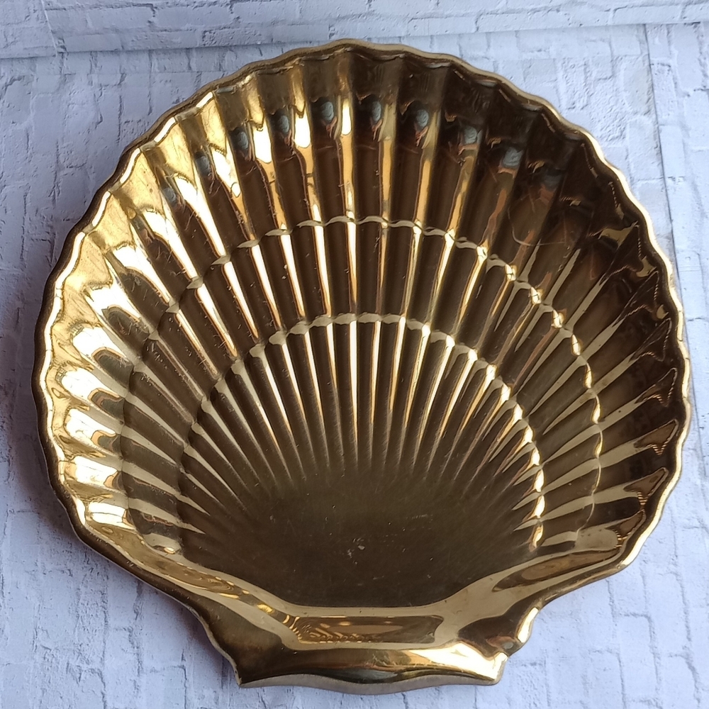 Brass Shell Trinket Dish | Vintage Gorham